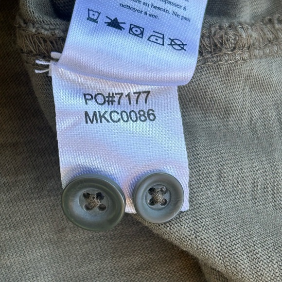 Faherty Mens Button Up Knit Shirt LARGE Sage Green Alpine Organic Cotton MKC0086 - Picture 16 of 16